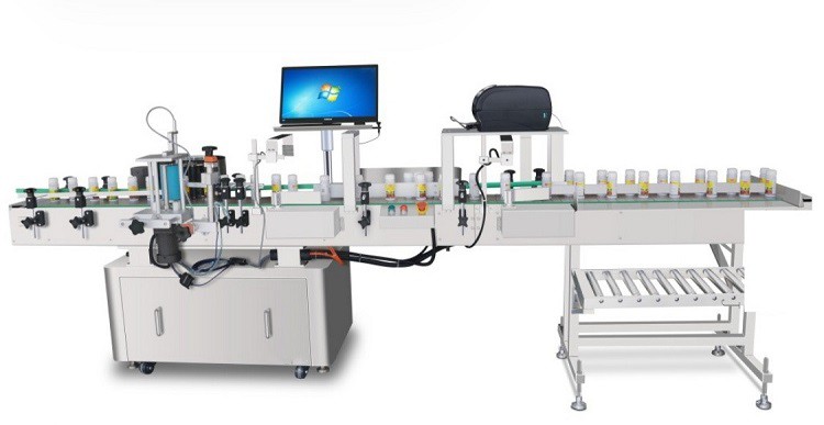 Star Wheel Round Bottle Automatic Encoding Line